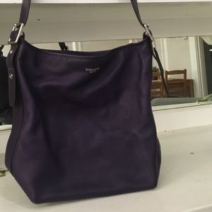 Authentic Purple Coach Bag